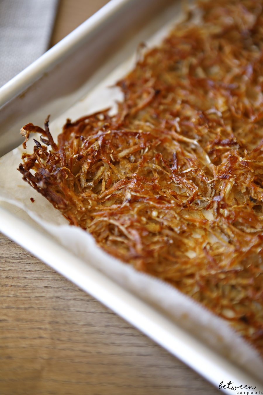 Crisp potato hash browns