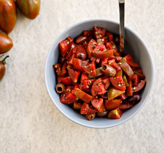 tomatoes olive salad