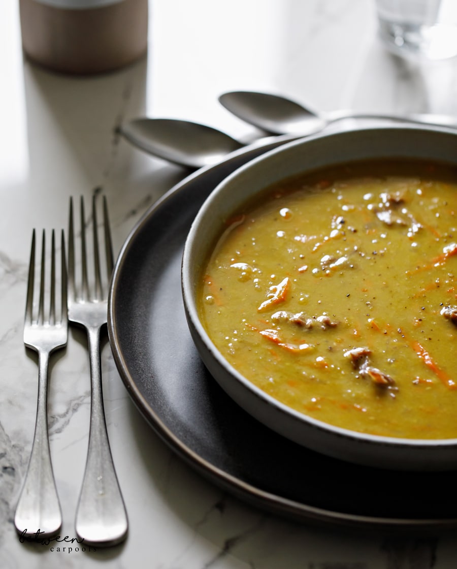 Quebec-Style Yellow Split Pea Soup - Seasons and Suppers