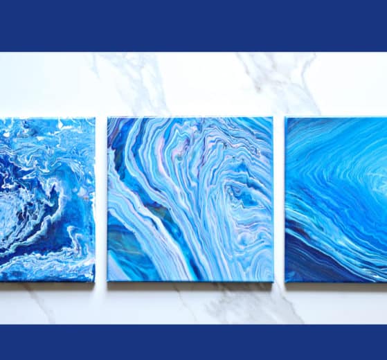 fluid paint marble art