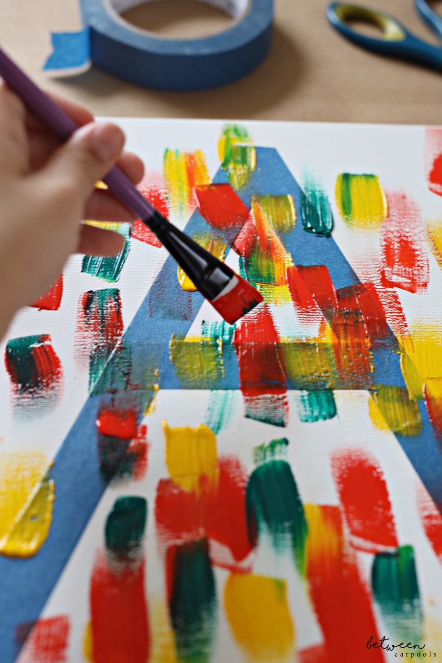 Time for a Paint Party! Kids of All Ages Will Love Creating Name Art -  Between Carpools