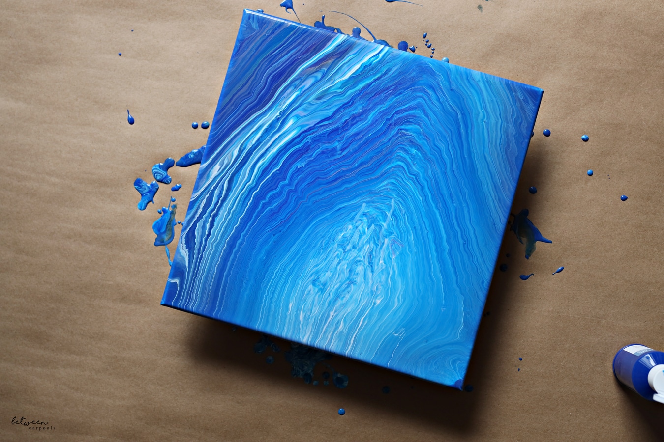 fluid paint marble art