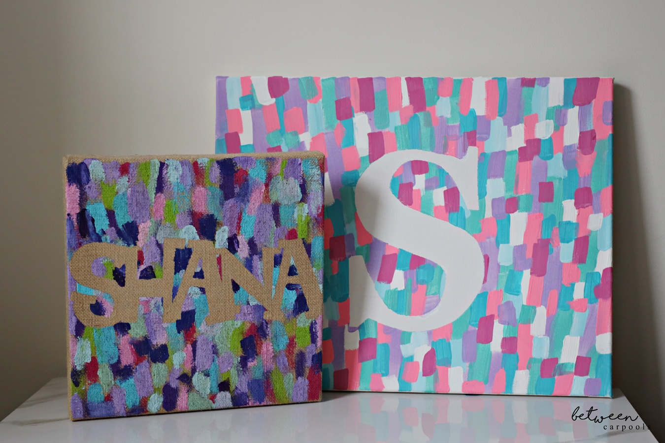 Time for a Paint Party! Kids of All Ages Will Love Creating Name Art -  Between Carpools