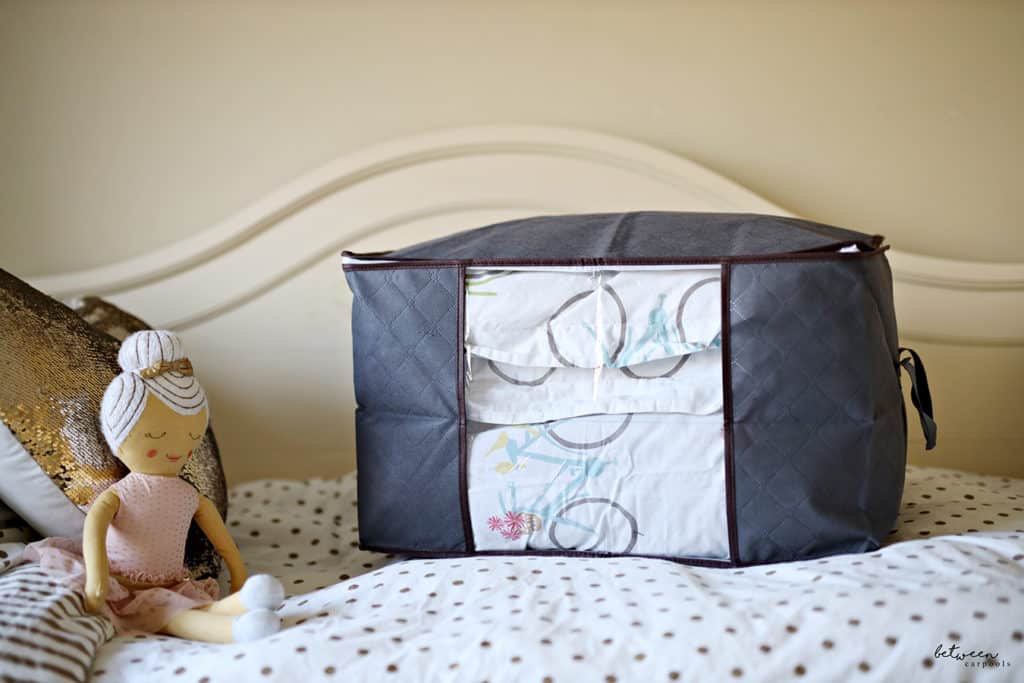 The Best Way to Store Bedding So It’s Ready for Guests Between Carpools