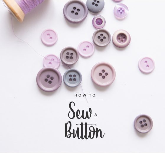 how to sew a button
