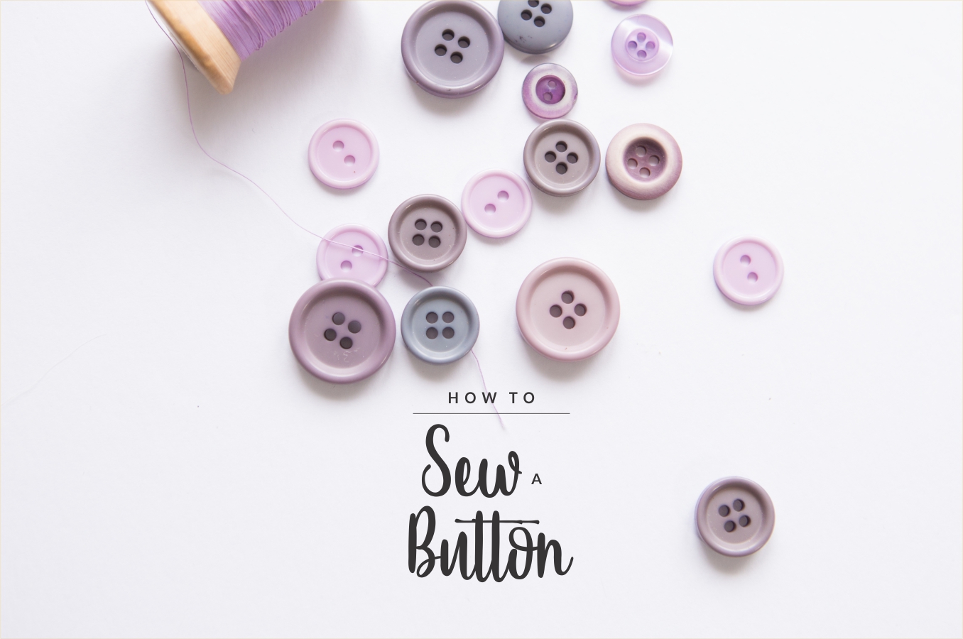 how to sew a button
