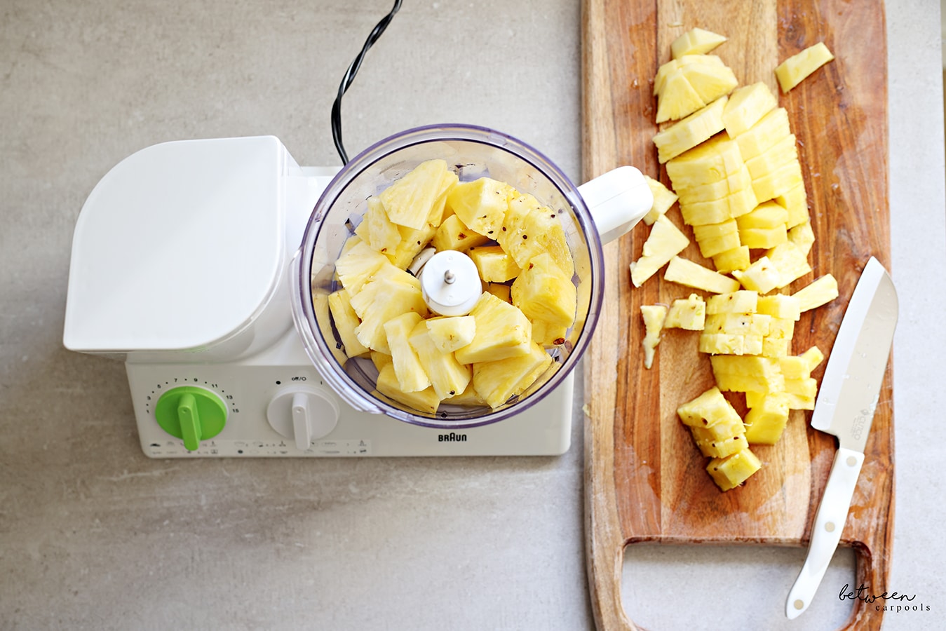 Make Refreshing Pineapple or Mango Sorbet for Dessert: 4 Ingredients!