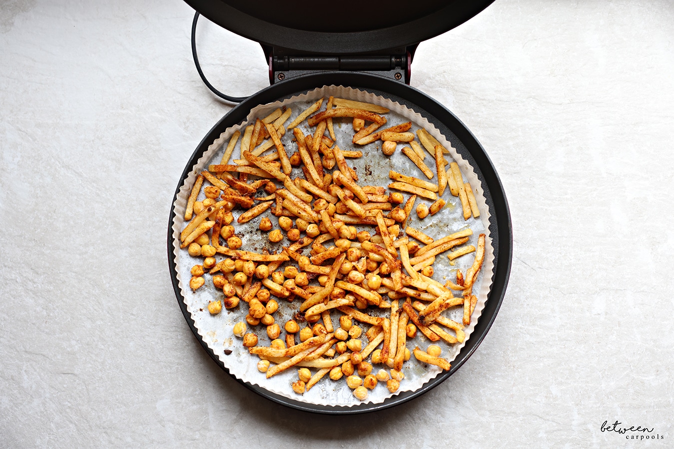 Betty Crocker French Fries and Chickpeas - Between Carpools