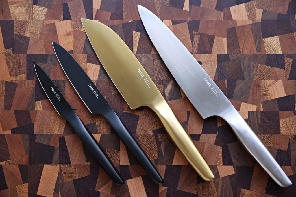 HAST. 4p Modern Knife Set by Hast | Edition Series - Gold