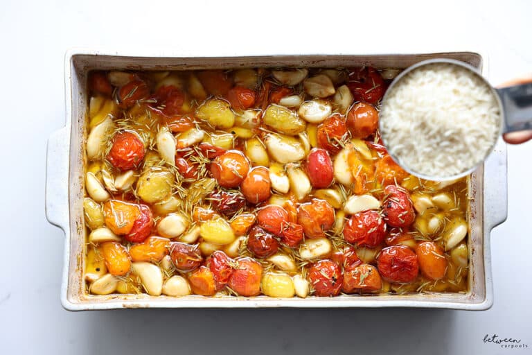 The 9x13 Life Garlic Confit And Blistered Tomato Rice Between Carpools
