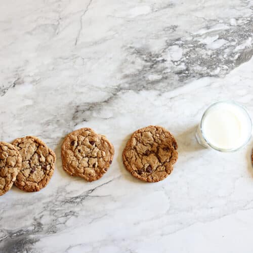 Halva Chocolate Chip Cookies Between Carpools