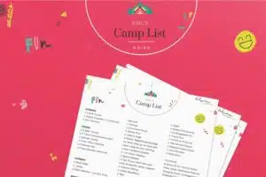 Sending a girl to sleepaway camp? Overwhelmed with all the “stuff” they need? This camp packing list can help.