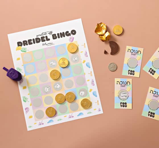 Chanukah scratch off game. Hannukah games for families