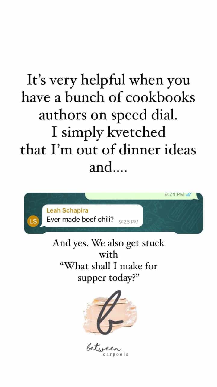 Beef Chili Between Carpools