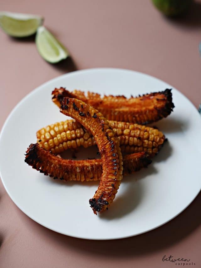 Corn riblets plated.