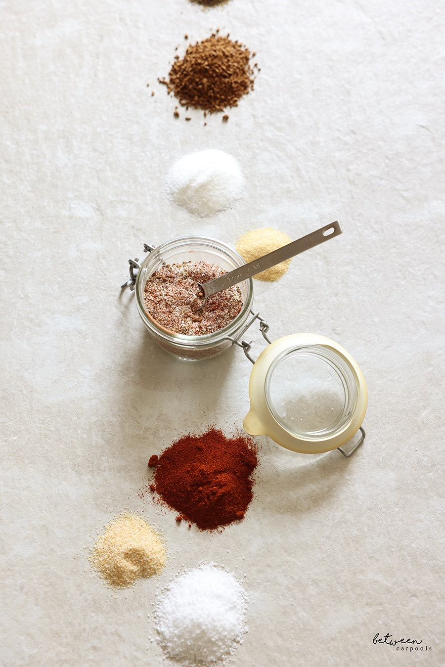 each ingredient for All Purpose Coffee Spice Rub