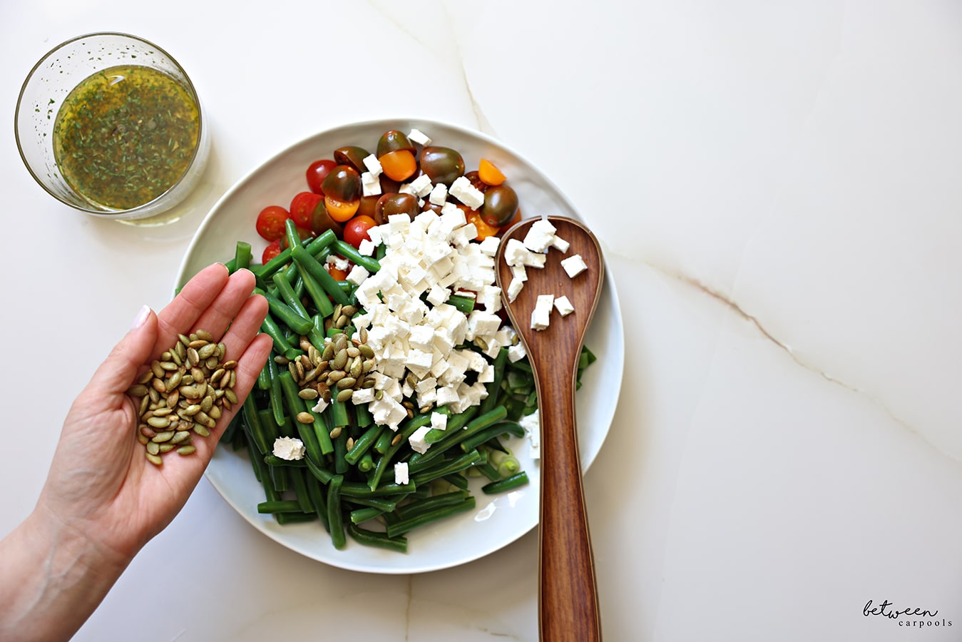green bean salad with feta cheese