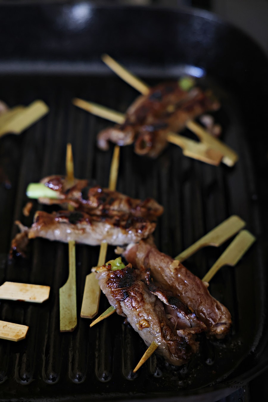 rollups on a grill pan