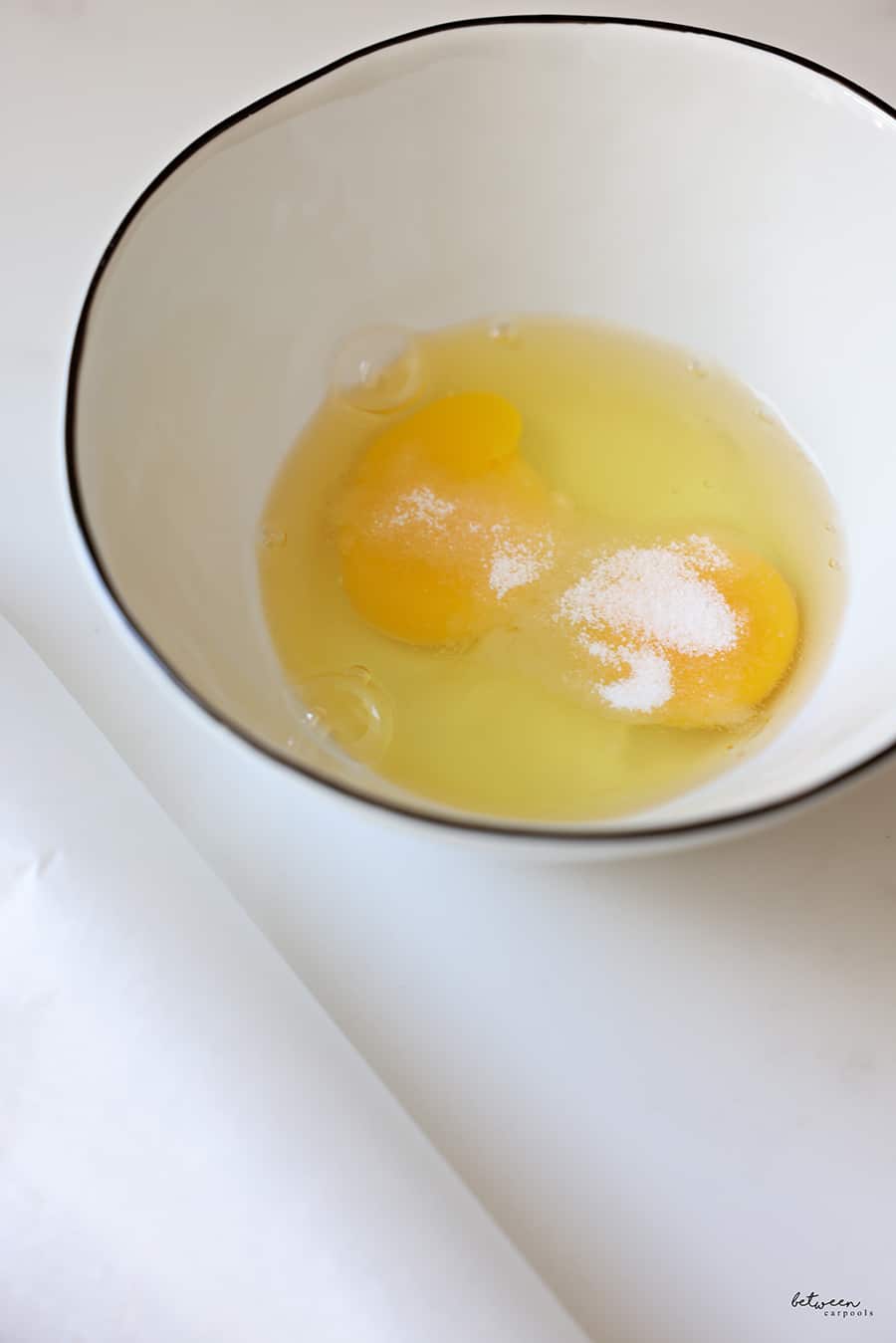 2 eggs - open in a bowl