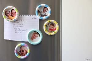 magnets on the fridge