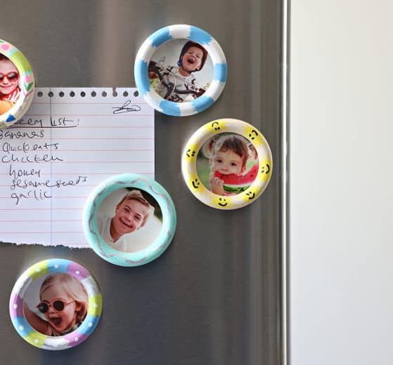 magnets on the fridge