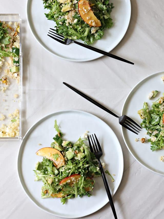 Bulgur Nectarine Salad with Feta