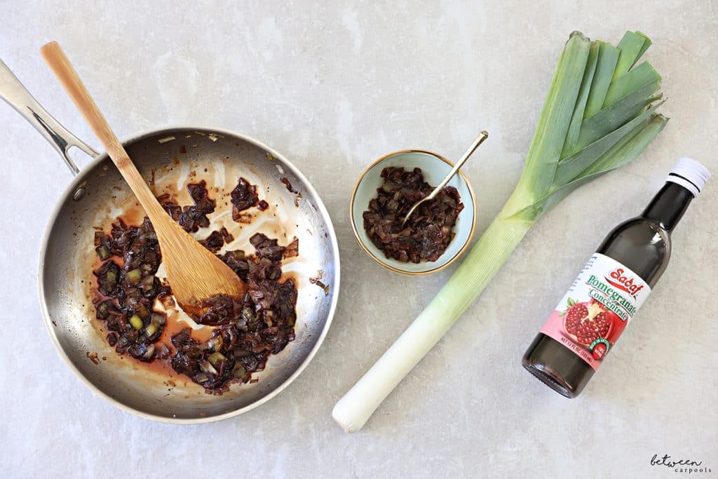 Pomegranate Leek Relish for Your Rosh Hashanah Simanim