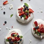 Three beautiful pavlovas!