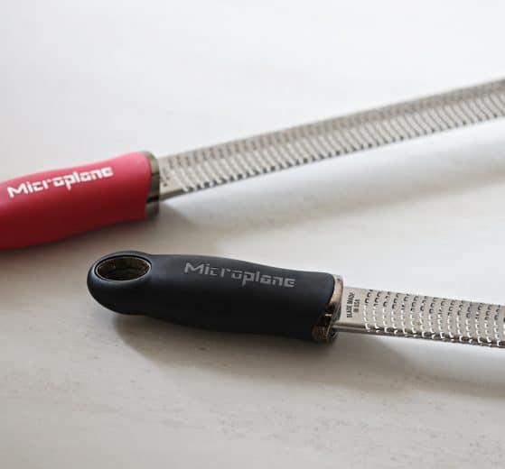Microplane in red and black
