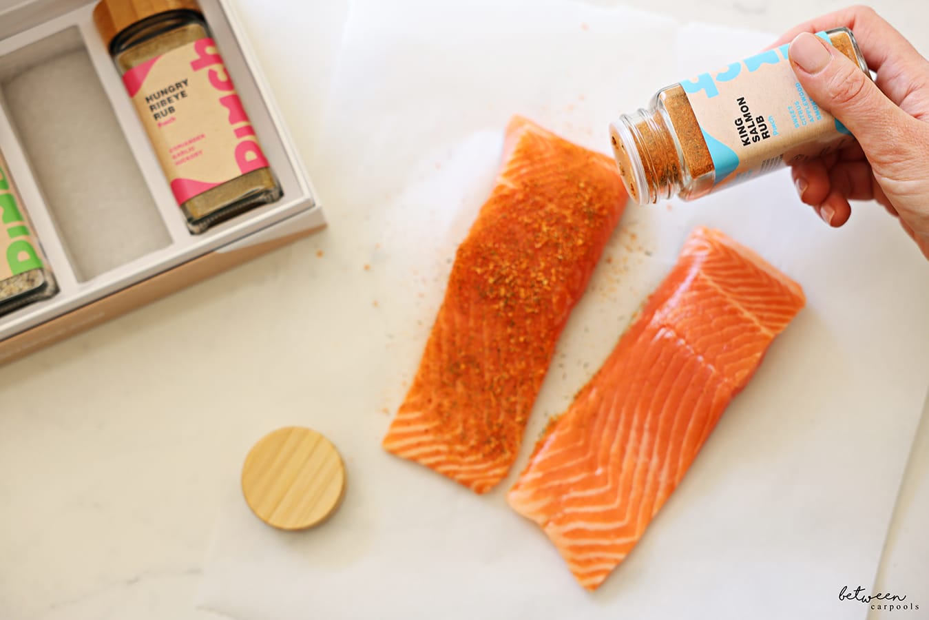 salmon fish and chips