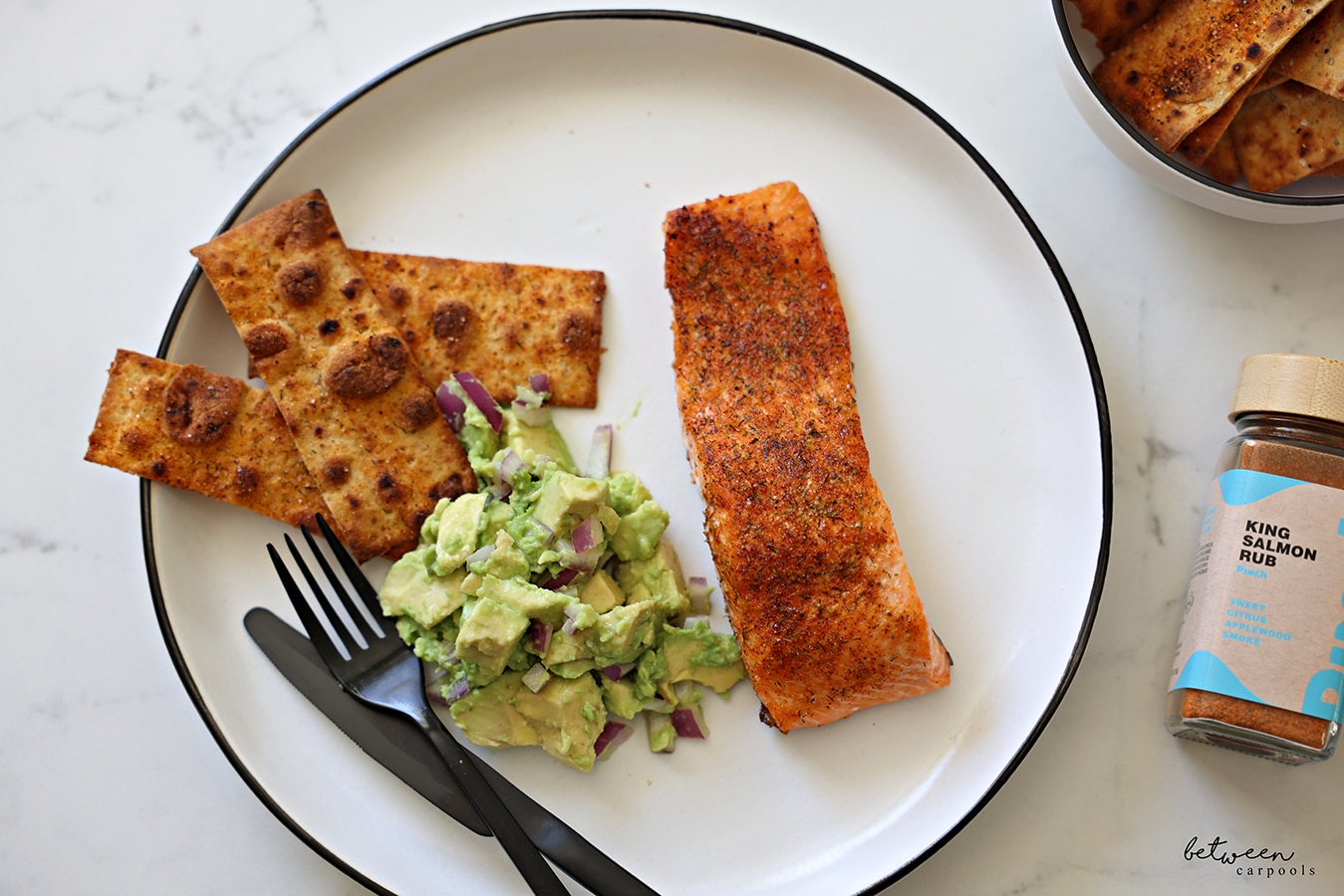 salmon fish and chips