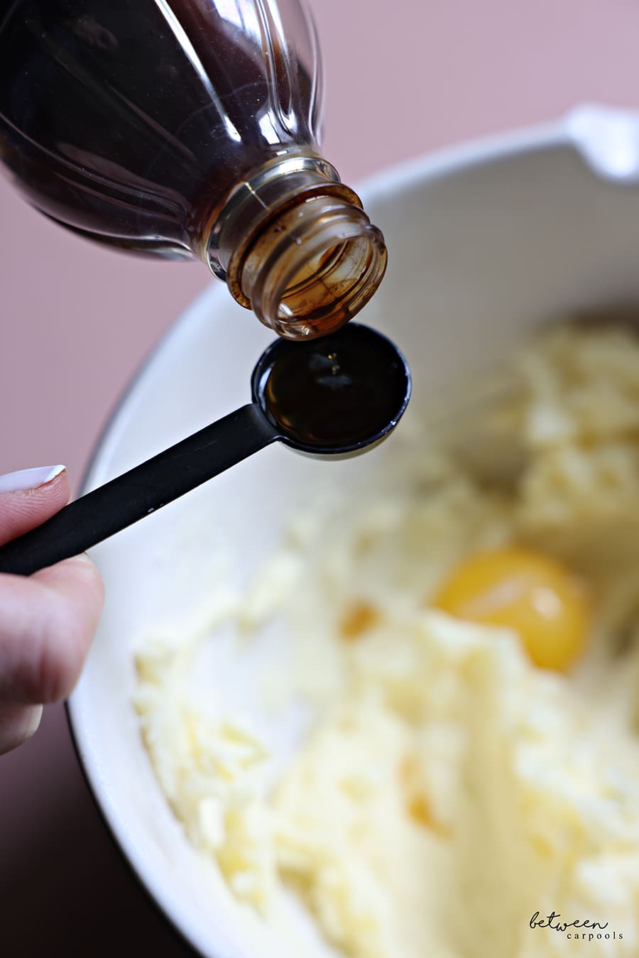 Adding 1 tsp vanilla extract to the butter and confectioners sugar mixture with egg yolks.