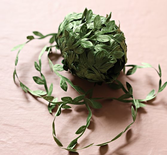 Roll of leaf ribbon.