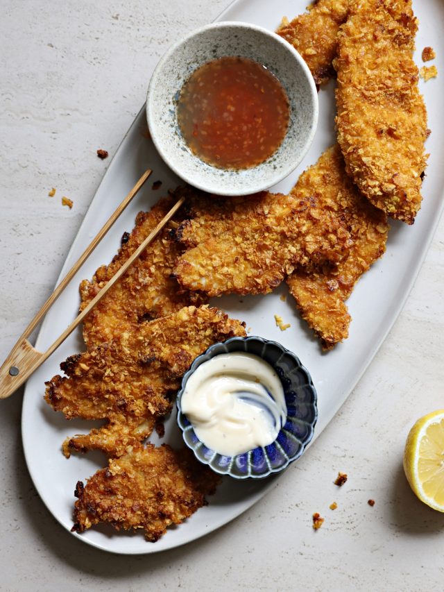 Tastes-Like-Fried Corn Flake Schnitzel – Dinner Done 2