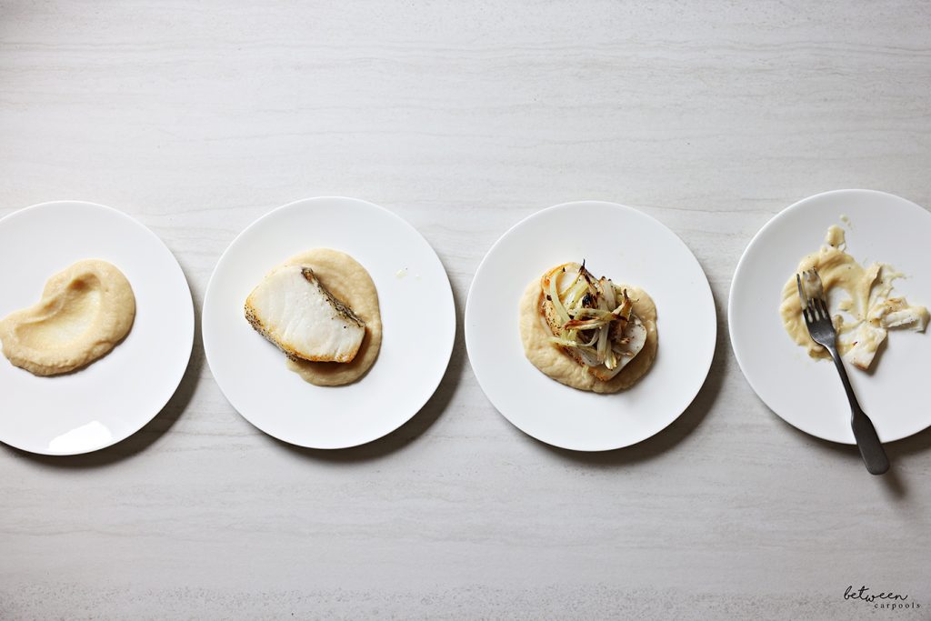 Sea Bass with Parsnip Purée