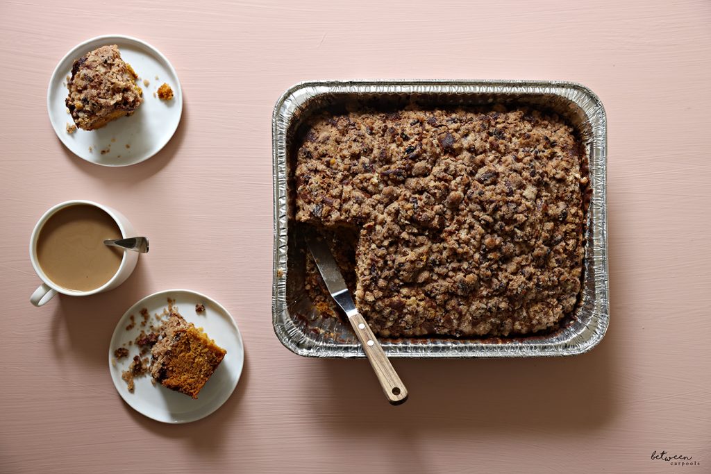 9×13 Pumpkin Cake with Pecan Streusel