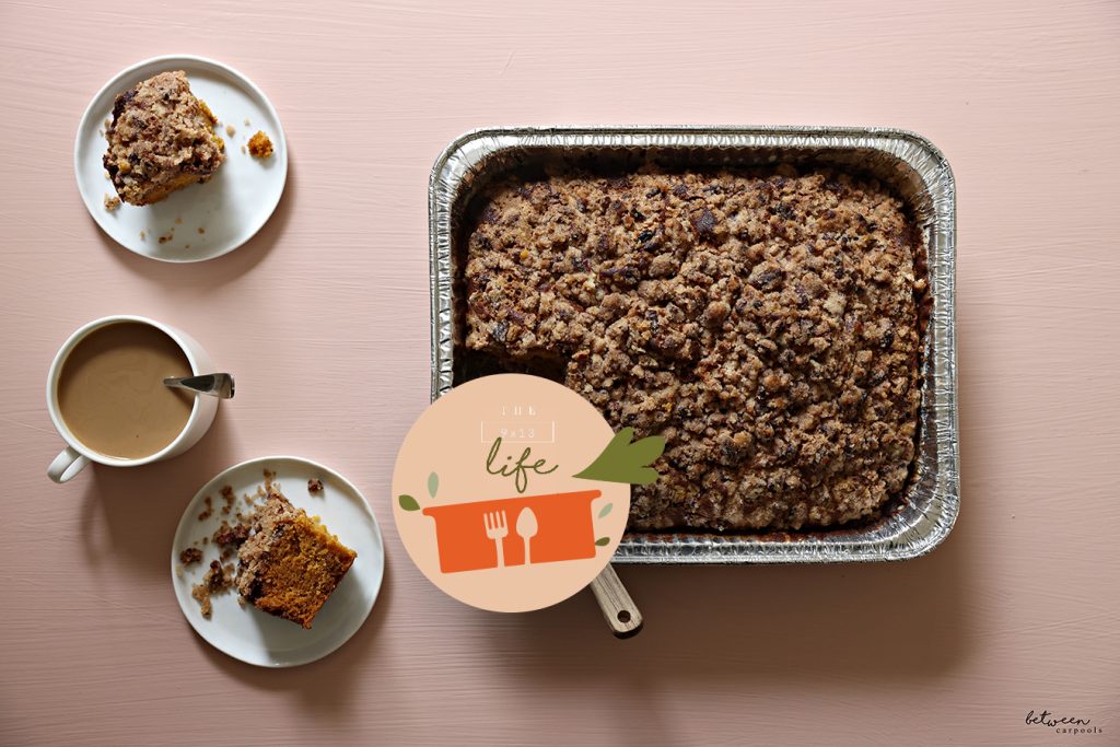 9×13 Pumpkin Cake with Pecan Streusel
