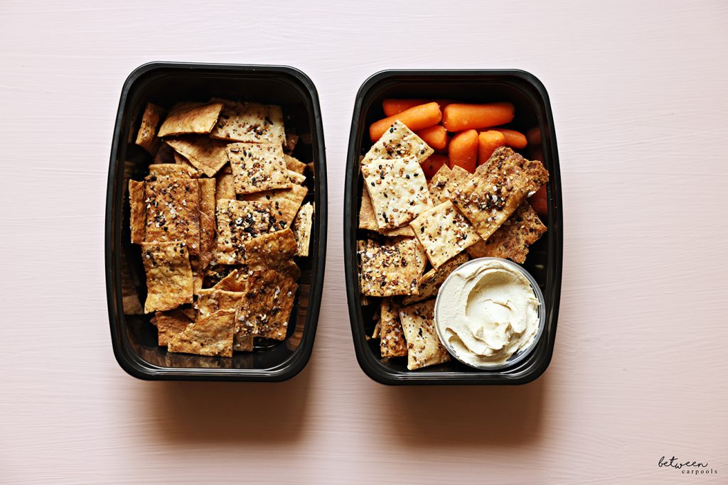 Sesame Seed Sourdough Discard Crackers - Between Carpools
